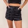 Indie Collection Black Snakeprint Shorts