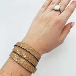 Indie Mae Snakeprint Wrap Bracelet Sale