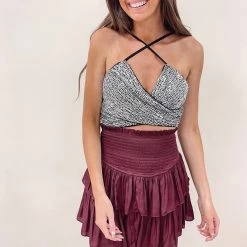 Indie Collection Lula Sequin Crop Top New Arrivals