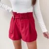 Indie Collection Bennett Red Shorts