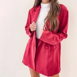 Indie Collection New Arrivals Bennett Red Blazer