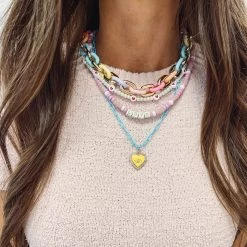 Indie Collection Mini Pearl Love Necklace New Arrivals