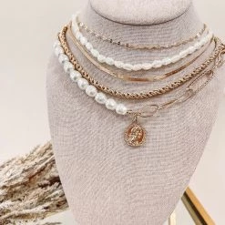 Indie Collection Layered Pearl Necklace Vacay Collection