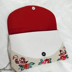 Indie Mae Accessories Beaded Floral Snake Crossbody + Clutch