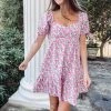 Indie Collection New Arrivals Jade Babydoll Dress - Pink