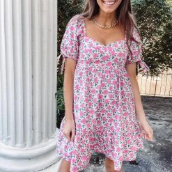 Indie Collection New Arrivals Jade Babydoll Dress - Pink