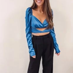 Indie Collection Midnight Silk Top