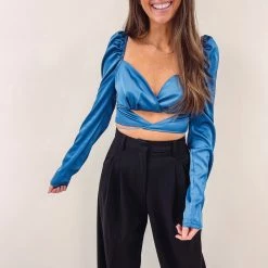 Indie Collection Midnight Silk Top