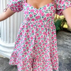 Indie Collection New Arrivals Jade Babydoll Dress - Pink