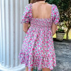 Indie Collection New Arrivals Jade Babydoll Dress - Pink