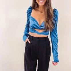 Indie Collection Midnight Silk Top