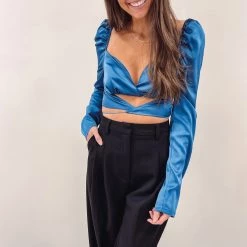 Indie Collection Midnight Silk Top