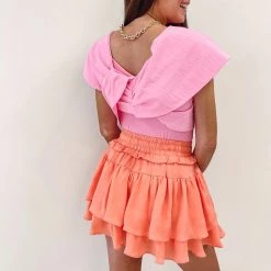 Indie Collection Maren Skort - Orange New Arrivals