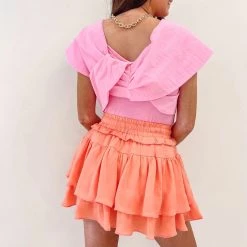 Indie Collection Maren Skort - Orange New Arrivals