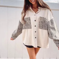 Indie Collection New Arrivals Jackson Shacket - Cream