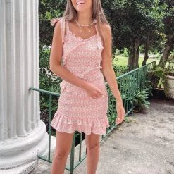 Indie Collection Smocked Floral Dress Dresses + Rompers