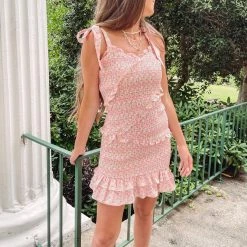 Indie Collection Smocked Floral Dress Dresses + Rompers