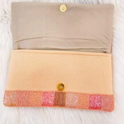 Indie Collection New Arrivals Pink Mrs. Crossbody + Clutch