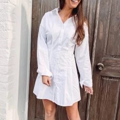 Indie Collection Pleated Shirt Dress
