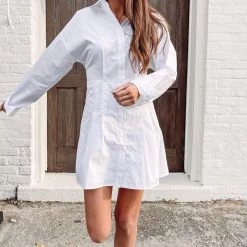 Indie Collection Pleated Shirt Dress