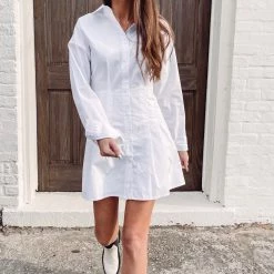 Indie Collection Pleated Shirt Dress