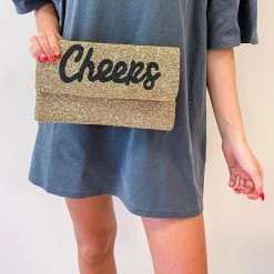 Indie Collection Cheers Beaded Crossbody + Clutch