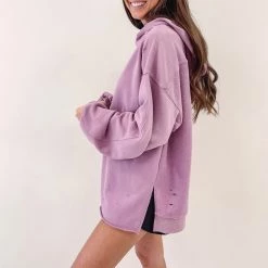 Indie Collection New Arrivals Meagan Distressed Hoodie