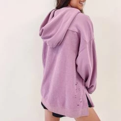 Indie Collection New Arrivals Meagan Distressed Hoodie