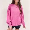 Indie Collection New Arrivals Riley Pink Pullover