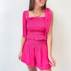 Indie Collection Adair Smocked Top (Multiple Colors) USA Collection