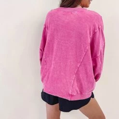 Indie Collection New Arrivals Riley Pink Pullover