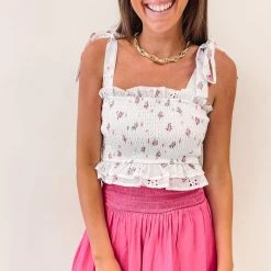 Indie Collection New Arrivals Sammi Smocked Top