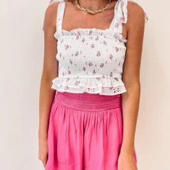 Indie Collection New Arrivals Sammi Smocked Top