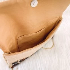 Indie Mae Leopard Beaded Crossbody + Clutch Accessories