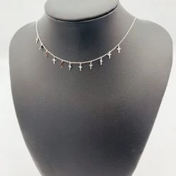 Indie Mae Silver Cross Necklace