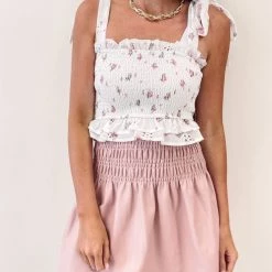 Indie Collection New Arrivals Sammi Smocked Top