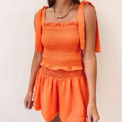 Indie Collection Adair Smocked Top (Multiple Colors) USA Collection