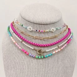 Indie Collection Vacay Collection Amelia Colorful Necklace