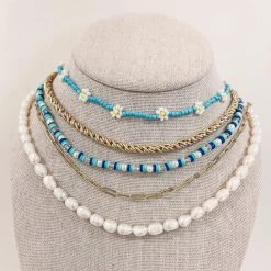 Indie Collection Vacay Collection Ariel Layered Pearl Necklace