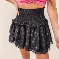 Indie Collection New Arrivals Smocked Ruffle Skirt