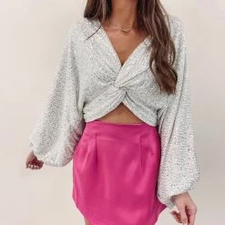 Indie Collection Hot Pink Mini Skirt