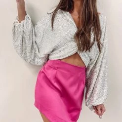 Indie Collection Hot Pink Mini Skirt