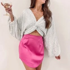 Indie Collection Hot Pink Mini Skirt