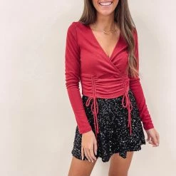 Indie Collection Black Sequin Mini Skirt New Arrivals
