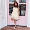 Indie Collection Yellow Tulle Mini Dress
