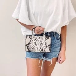 Indie Mae Accessories Mini Snakeprint Bag/Crossbody
