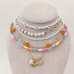 Indie Collection Daisy Necklace Charm Set New Arrivals