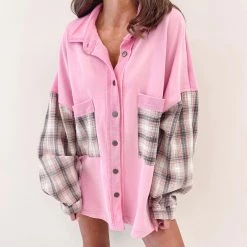 Indie Collection Cooper Shacket - Pink New Arrivals