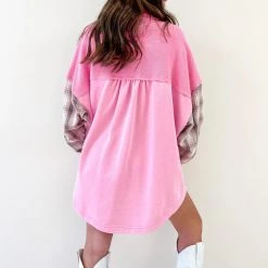 Indie Collection Cooper Shacket - Pink New Arrivals