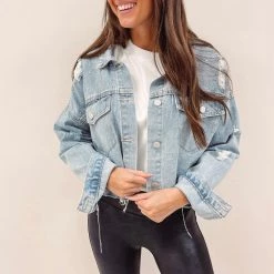 Indie Collection Sparkle Denim Jacket New Arrivals
